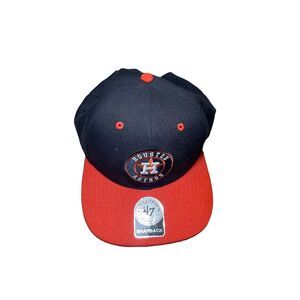 Houston Astros MLB Snapback Baseball Cap Navy/Red Unisex Adult